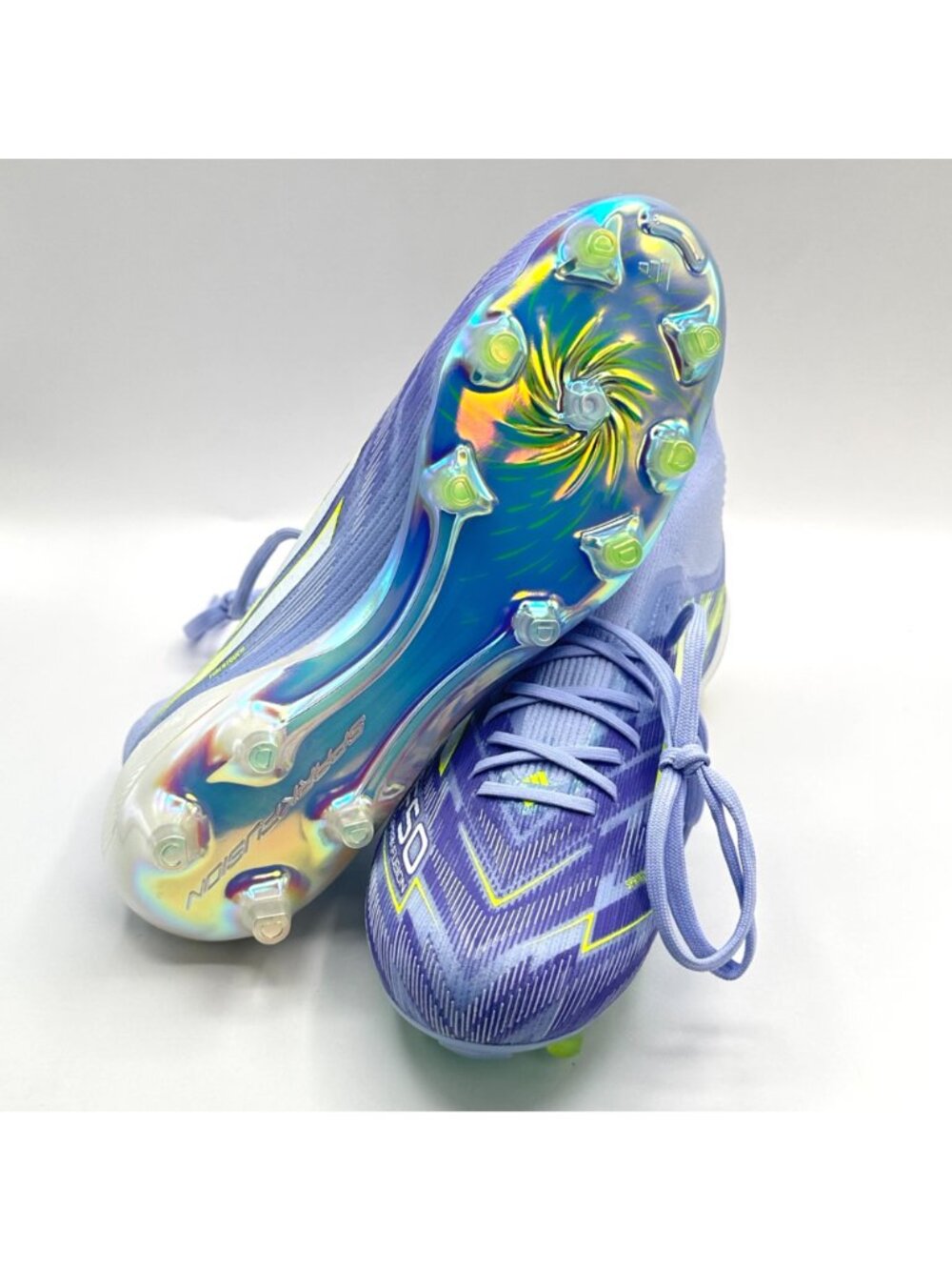 Women's Adidas F50 Sparkfusion Elite Mid FG/AG Soccer Cleats Sz 10 Violet JH7648 - Picture 7 of 9